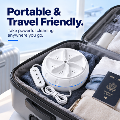 WashBuddy Turbo™ Portable Ultrasonic Washer for Dishes & Laundry